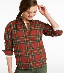 L.L.Bean Women's Scotch Plaid Flannel Shirt, Boyfriend CLOTHING|SALE