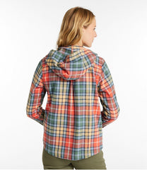 L.L.Bean Women's Scotch Plaid Flannel Shirt, Relaxed Zip Hoodie CLOTHING|SALE