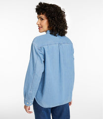 L.L.Bean Women's Denim Boyfriend Shirt CLOTHING