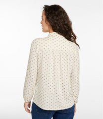 L.L.Bean Women's Camden Hills Button Front Shirt, Print CLOTHING