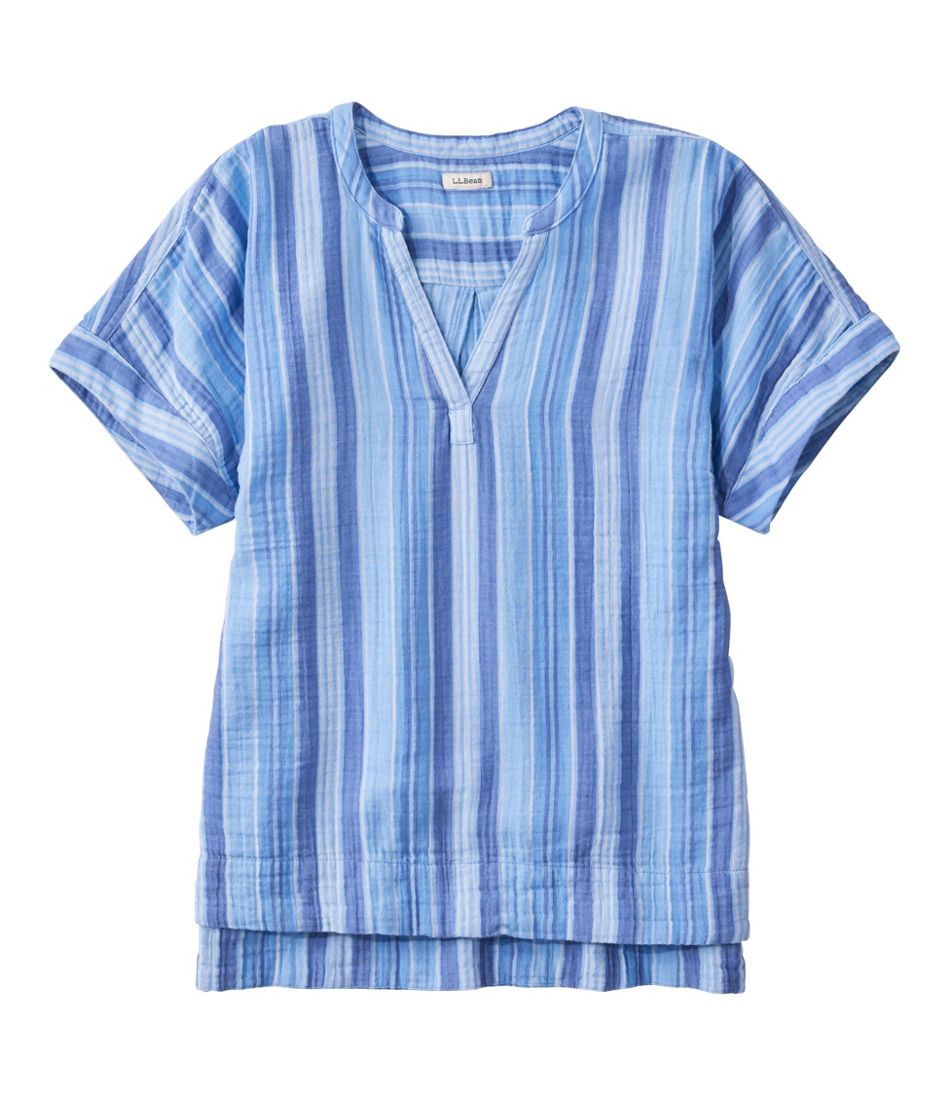 L.L.Bean Women's Cloud Gauze Shirt, Short-Sleeve CLOTHING|SALE