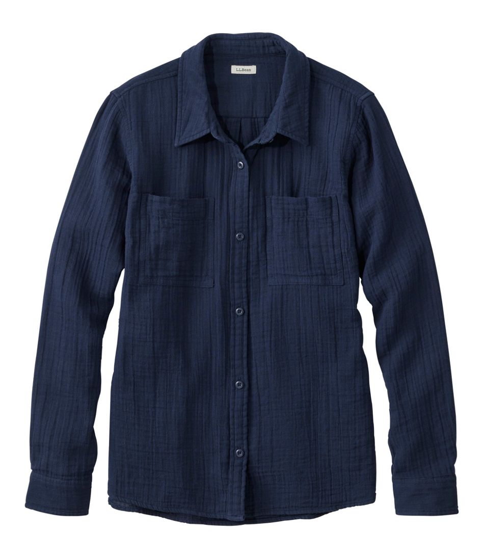 L.L.Bean Women's Cloud Gauze Shirt, Long-Sleeve CLOTHING