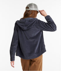 L.L.Bean Women's Comfort Corduroy Relaxed Shirt, Zip Hoodie CLOTHING|SALE