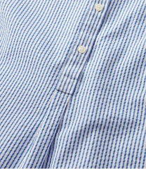 L.L.Bean Women's Vacationland Seersucker Shirt, Short-Sleeve Popover Stripe CLOTHING|SALE