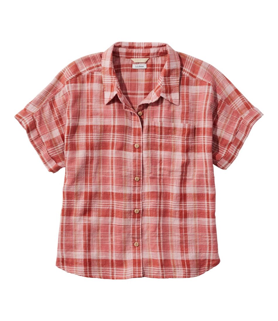 L.L.Bean Women's Day Breeze Shirt, Short-Sleeve Button-Front CLOTHING