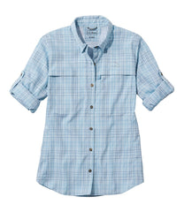 L.L.Bean Women's Tropicwear Shirt, Plaid Long-Sleeve CLOTHING|OUTDOOR EQUIPMENT
