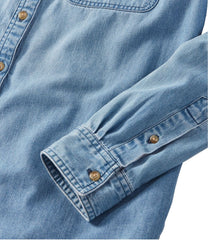 L.L.Bean Women's L.L. Bean Heritage Washed Denim Shirt, Long-Sleeve CLOTHING|SALE