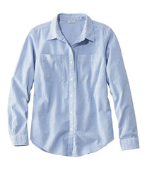 L.L.Bean Women's Vacationland Seersucker Shirt, Long-Sleeve CLOTHING