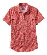 L.L.Bean Women's Tropicwear Shirt, Short-Sleeve Print CLOTHING|OUTDOOR EQUIPMENT|SALE
