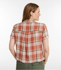 L.L.Bean Women's Signature Hemp/Cotton Camp Shirt, Short-Sleeve CLOTHING