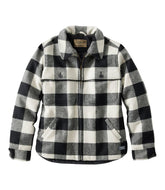 L.L.Bean Women's Maine Guide Zip Front Jac-Shirt with Primaloft, Plaid CLOTHING|OUTERWEAR|OUTDOOR EQUIPMENT