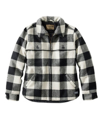L.L.Bean Women's Maine Guide Zip Front Jac-Shirt with Primaloft, Plaid CLOTHING|OUTERWEAR|OUTDOOR EQUIPMENT
