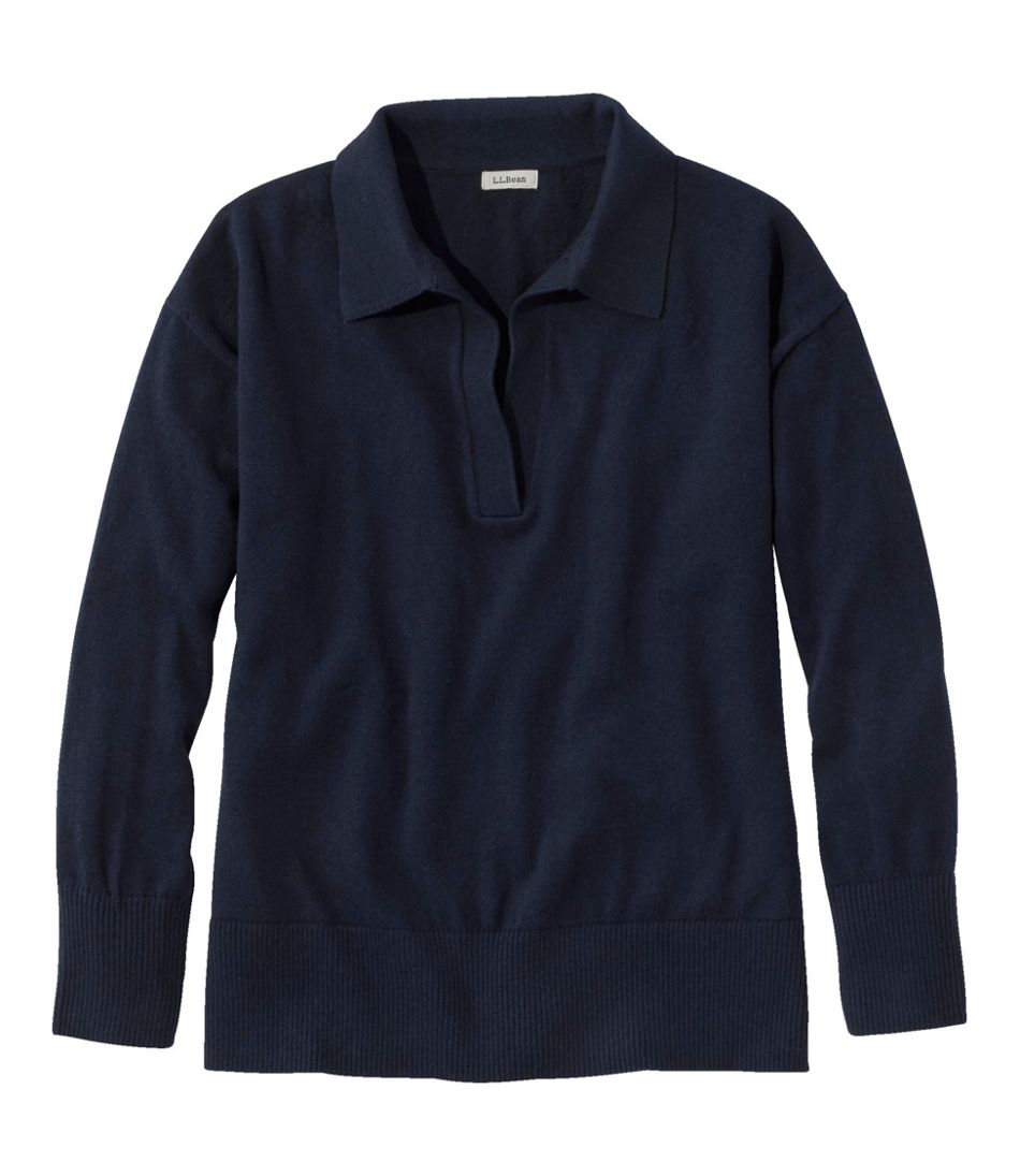 L.L.Bean Women's Cotton/Cashmere Sweater, Polo CLOTHING|SALE
