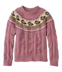 L.L.Bean Women's Signature Cotton Fisherman Sweater, Crewneck Novelty CLOTHING|SALE