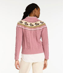 L.L.Bean Women's Signature Cotton Fisherman Sweater, Crewneck Novelty CLOTHING|SALE