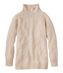 L.L.Bean Women's Cotton Ragg Sweater, Funnelneck Pullover CLOTHING|SALE