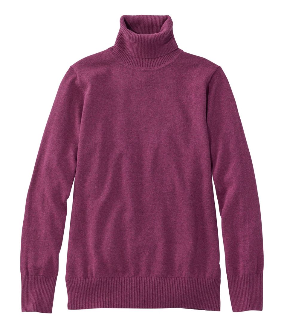 L.L.Bean Women's Cotton/Cashmere Sweater, Turtleneck CLOTHING|SALE