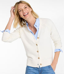 L.L.Bean Women's Mariner Shaker Sweater, V-Neck Cardigan CLOTHING|SALE