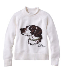 L.L.Bean Women's Signature Original Cotton Sweater, Rollneck Novelty CLOTHING|SALE
