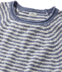 L.L.Bean Women's Midweight Cotton Slub Rollneck Pullover Stripe CLOTHING|SALE