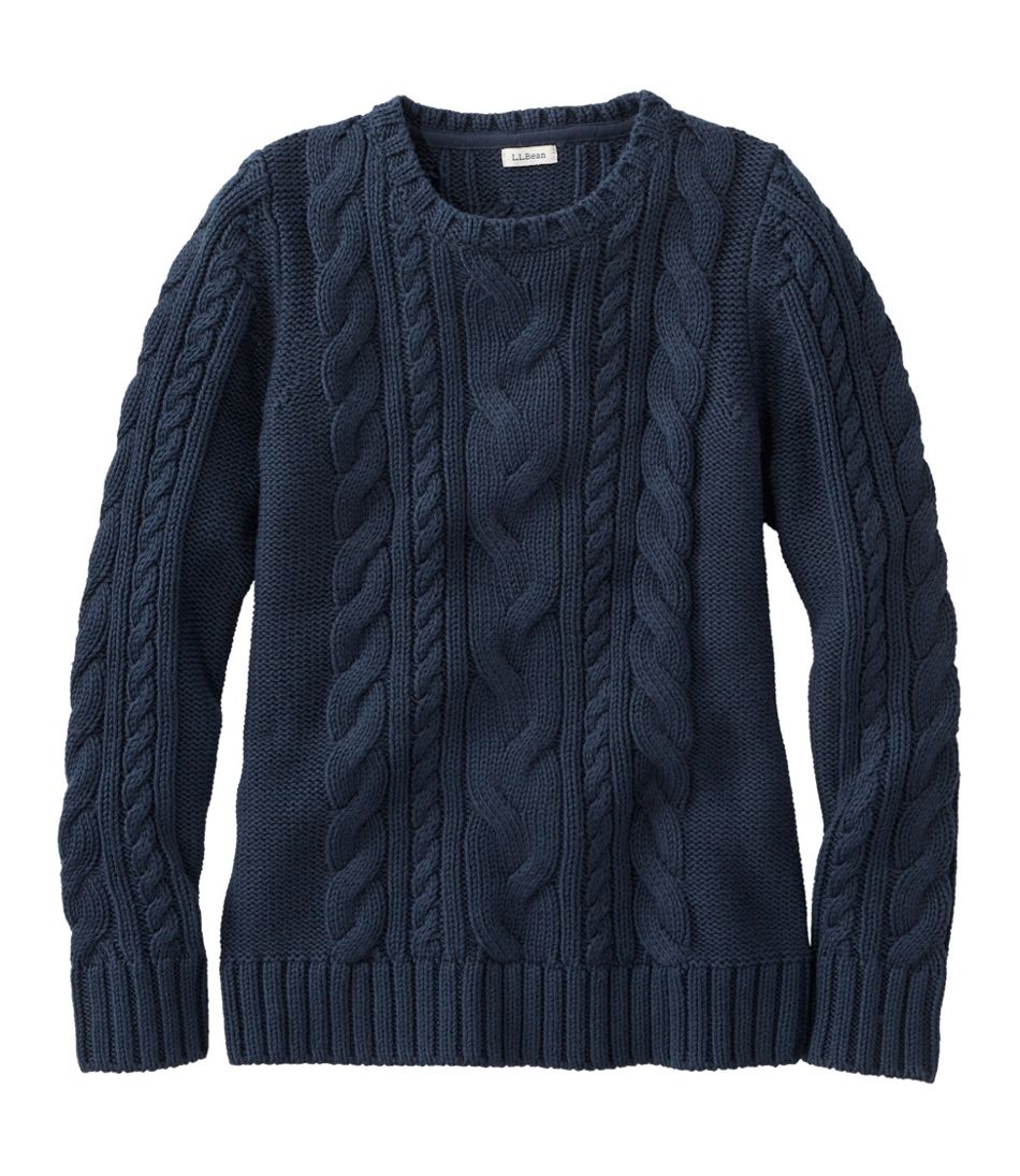 L.L.Bean Women's Double L® Cable Sweater, Crewneck CLOTHING|SALE