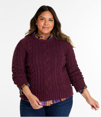 L.L.Bean Women's Double L® Cable Sweater, Crewneck CLOTHING|SALE