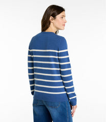 L.L.Bean Women's Classic Cashmere Sweater, Crewneck Stripe CLOTHING|SALE