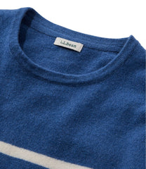 L.L.Bean Women's Classic Cashmere Sweater, Crewneck Stripe CLOTHING|SALE