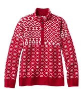L.L.Bean Women's Signature Kingfield Merino Wool Sweater, Fair Isle CLOTHING|SALE
