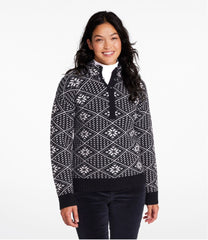 L.L.Bean Women's Signature Kingfield Merino Wool Sweater, Fair Isle CLOTHING|SALE