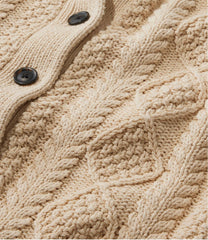L.L.Bean Women's Signature Cotton Fisherman Sweater, Short Cardigan CLOTHING