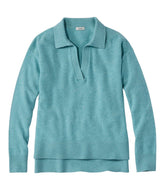 L.L.Bean Women's Classic Cashmere Sweater, Relaxed Polo CLOTHING