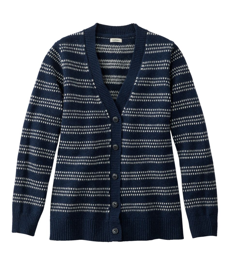 L.L.Bean Women's Bean's Classic Ragg Wool Sweater, Button-Front Cardigan Novelty CLOTHING|SALE