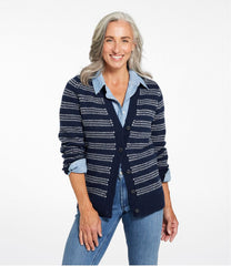 L.L.Bean Women's Bean's Classic Ragg Wool Sweater, Button-Front Cardigan Novelty CLOTHING|SALE