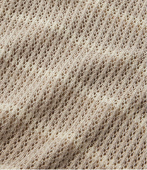 L.L.Bean Women's Organic Cotton Slub Pointelle Sweater, Polo CLOTHING