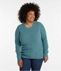 L.L.Bean Women's Classic Cashmere Textured Sweater, Crewneck CLOTHING|SALE
