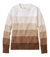 L.L.Bean Women's Cotton Ragg Sweater, Crewneck Stripe CLOTHING