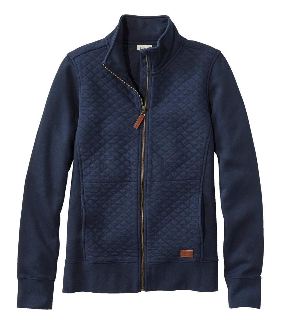 L.L.Bean Women's Quilted Full-Zip Sweatshirt CLOTHING|SALE