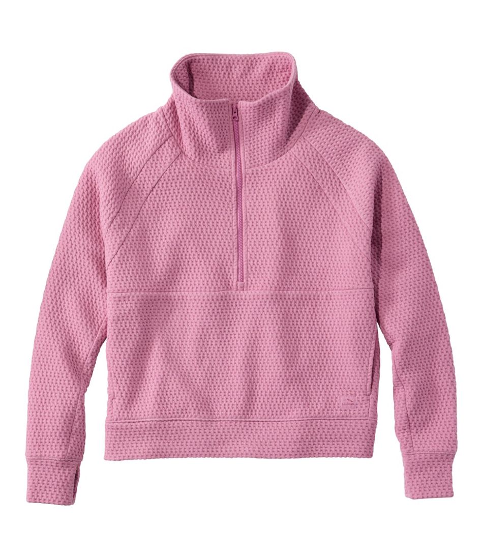 L.L.Bean Women's Ridgeknit Half-Zip Pullover, Oversized CLOTHING|SALE