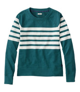 L.L.Bean Women's Peaks Island Crewneck, Stripe CLOTHING