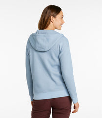 L.L.Bean Women's Birchwood Brushed Waffle Full-Zip Hoodie CLOTHING
