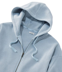 L.L.Bean Women's Birchwood Brushed Waffle Full-Zip Hoodie CLOTHING