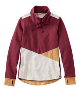 L.L.Bean Women's Cozy Mixed-Knit Pullover, Colorblock CLOTHING|SALE