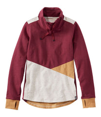 L.L.Bean Women's Cozy Mixed-Knit Pullover, Colorblock CLOTHING|SALE