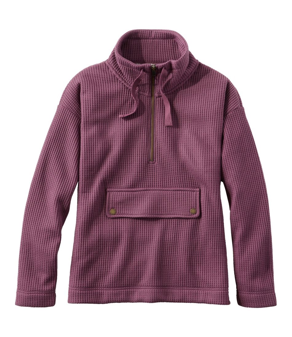 L.L.Bean Women's Birchwood Brushed Waffle Anorak CLOTHING|SALE
