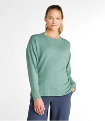 L.L.Bean Women's SoftFlex Crewneck Dolman Sleeve Pullover CLOTHING|SALE