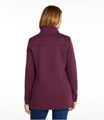 L.L.Bean Women's Quilted Sweatshirt, Mockneck Tunic CLOTHING|SALE