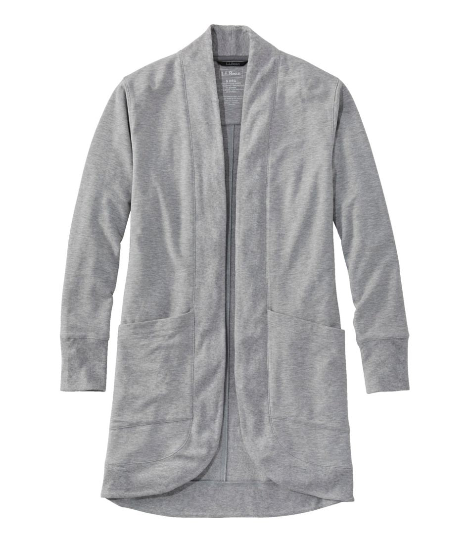 L.L.Bean Women's SoftFlex Long Open Cardigan CLOTHING|SALE