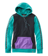 L.L.Bean Women's Bean's Cozy Camp Hoodie, Colorblock CLOTHING|SALE