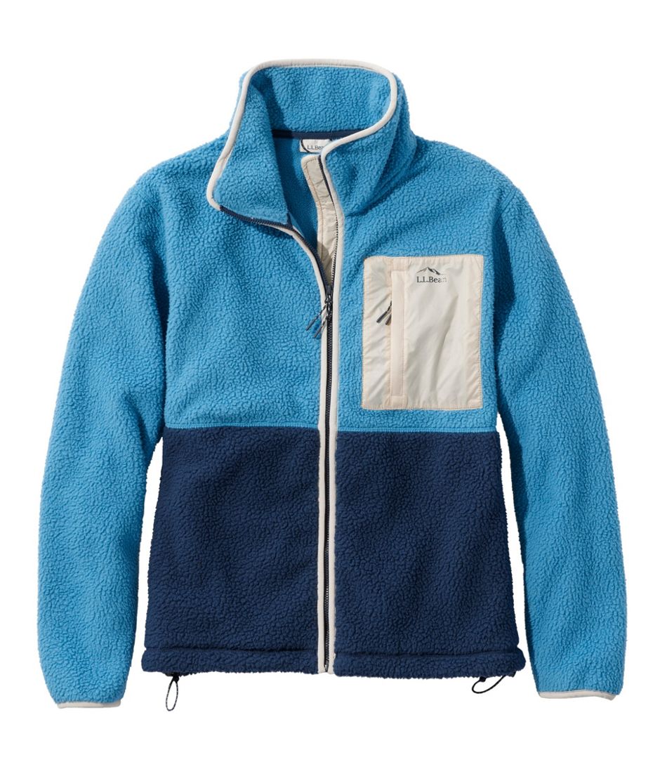 L.L.Bean Women's Mountainside Fleece Jacket, Colorblock CLOTHING|SALE